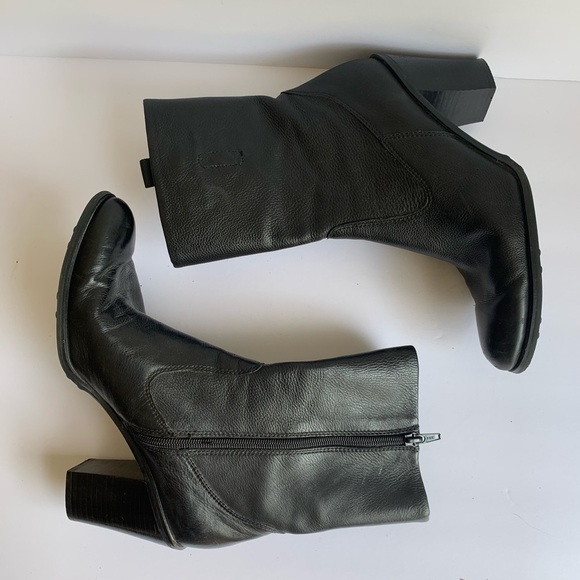 Enzo Angiolini earowena black leather boots size 8.5 - Picture 3 of 14